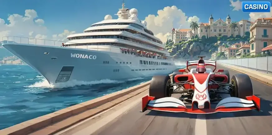 Welcome bonus up to €2500 and Bonus Crab with cruise ship and race car